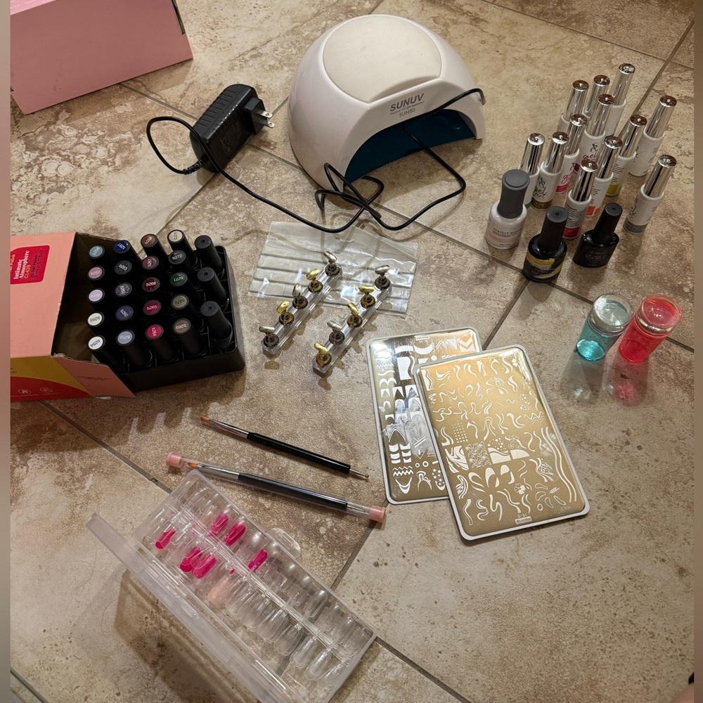 SUNUV Nail Lamp with Gel Polish Set kit